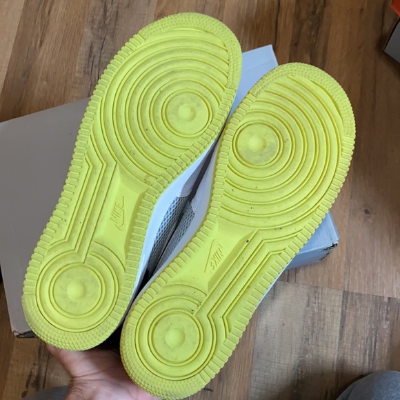 2008 Nike Air Force 1 mid volt yellow white - Picture 9 of 11